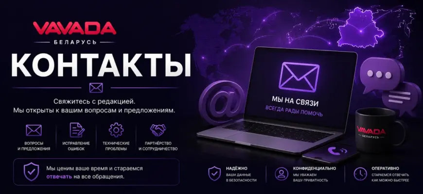 Контакты сайта Vavada Беларусь