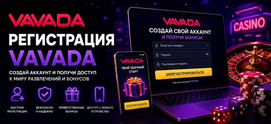 Регистрация Vavada в Беларуси — создание аккаунта